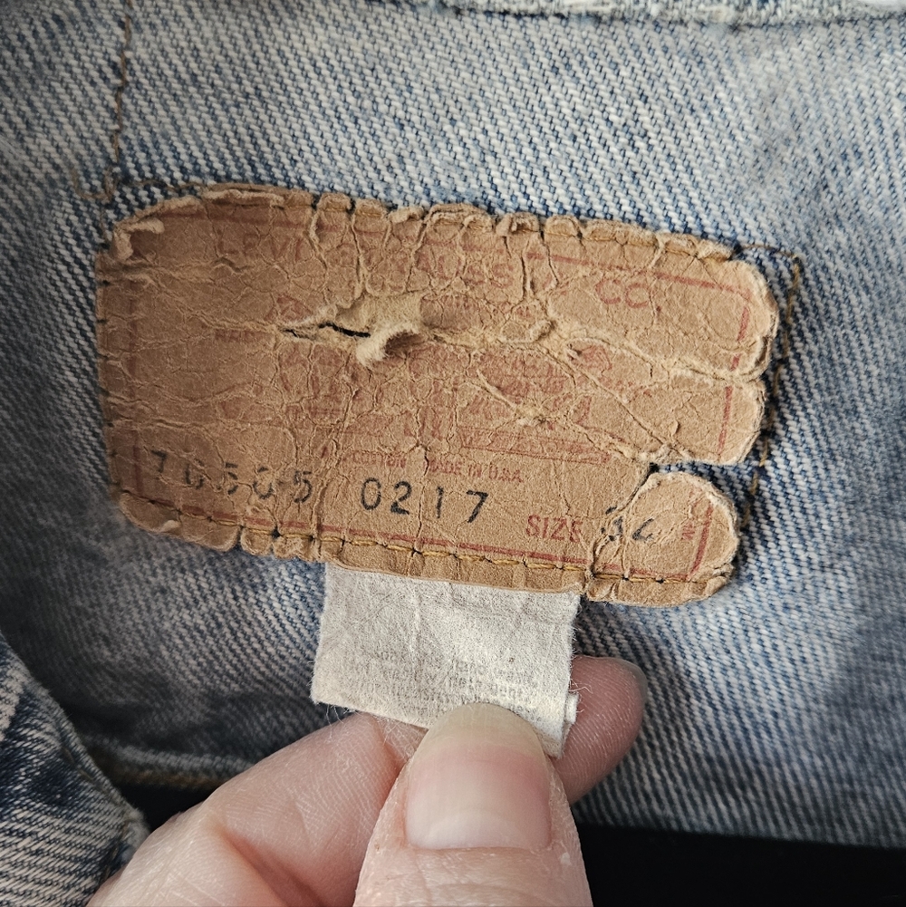 Levi's 1980s truckers denim jacket - size 34 - Picture 3 of 3